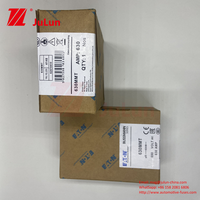 BUSSMANN 630MMT 690V 세라믹 구리 쌍둥이 평면판 볼트 타입 자동차용 피우스