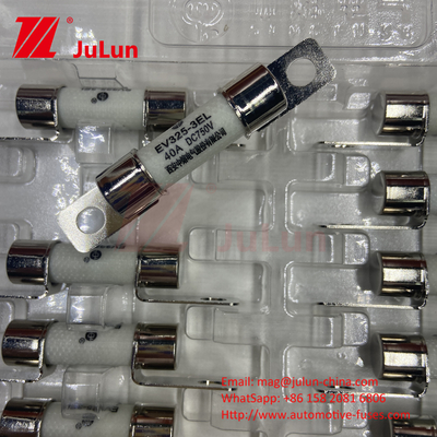 DC750V 10A-100A 전기차 견인 시스템 에너지 저장 장치용 박스형 EV 퓨즈 25A 30A 50A EV 퓨즈