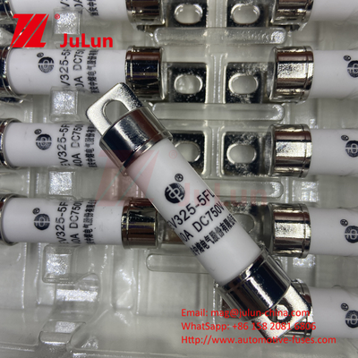 전기 차량 견인 시스템용 EV 퓨즈 박스 내장 750VDC 25A 30A 40A 50A 14*51 Ues EV325 자동차 충전기