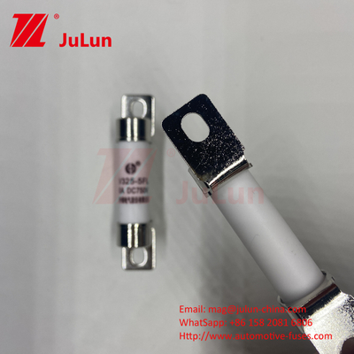 10A-50A 세라믹 볼트 장착 자동차 안전기 20KA 분쇄 용량 GB/T31465 30A 40A 50A 750VDC 14*51mm EV325