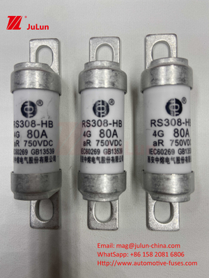 750VDC 세라믹 자동차 퓨즈 RS308 HB 4G 고온 10A 20A 25A 30A 40A 50A 63A 80A 100A 750VDC 퓨즈