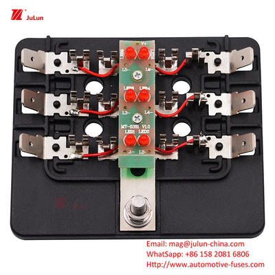 ANS/MIDI 30A-500A 작은 구리 접촉 피지 홀더 자동차 피지의 자동 재설정을위한 EU UL 표준에 적합합니다.