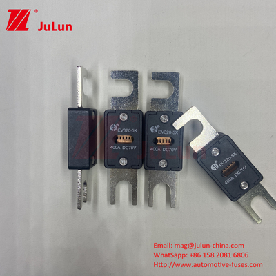 전기 차량용 검은색 세라믹 전압 EV320-5X-200A-N EV 퓨즈 AC DC 퓨즈 박스 M6 M8