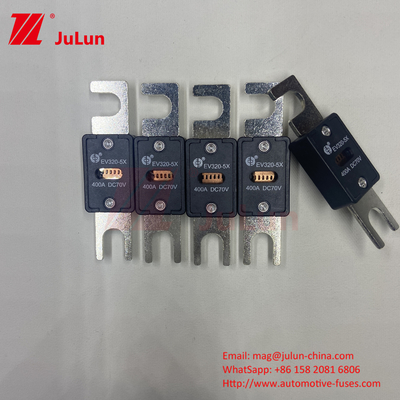 EV320-5C-225A-N 70VDC 사용자 지정 로고 자동차 블레이드 피우스 스크루 플러그 인 M6 M8 구리 80A-500A
