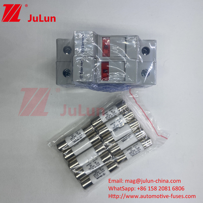 태양광 Pv 퓨즈 Din Rail 태양광 퓨즈 홀더 포토볼타이크 인버터 인라인 퓨즈 실린더 퓨즈 홀더