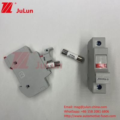 태양광 Pv 퓨즈 Din Rail 태양광 퓨즈 홀더 포토볼타이크 인버터 인라인 퓨즈 실린더 퓨즈 홀더