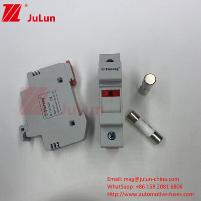 선도 퓨즈 홀더 DIN 레일 태양 퓨즈 홀더 태양 DC 1000V PV 퓨즈 6A 10A 15A 20A 25A 30A 고 V