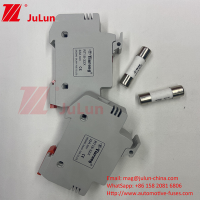 1000VDC 15A 태양광 PV 퓨즈 홀더와 퓨즈 태양광 PV 퓨즈 6A 10A 15A 20A 25A 30A