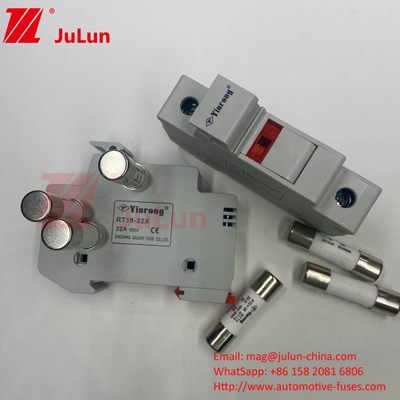 1000VDC 1500VDC 500VDC DIN 철도 태양 전지 패널 DC 32Amp 태양 퓨즈 홀더