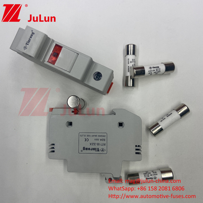 1000VDC 1500VDC 500VDC DIN 철도 태양 전지 패널 DC 32Amp 태양 퓨즈 홀더