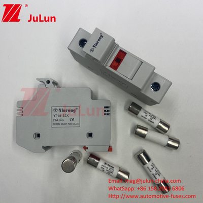 고전압 태양 퓨즈 10A ~ 63A 태양 광 발전 인버터 500vdc 1000vdc 1500vdc