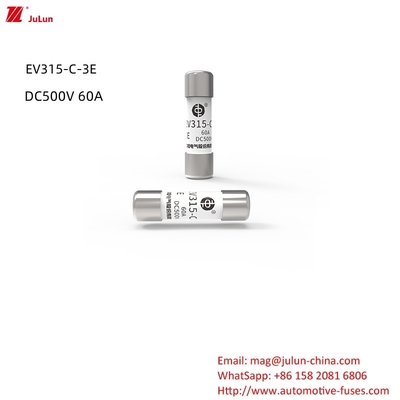 새로운 에너지 전력 중압 고압 세라믹 퓨즈/ EV315-C-3E DC500V 10A,15A,20A,30A,40A,50A.60A