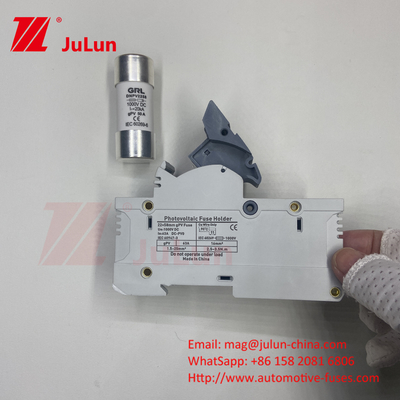 실린더 태양 광 퓨즈 10A-63A 1000VDC/1500VDC IEC60269.6 퓨즈 10X38 1p 2p 3Pole Np Dc 퓨즈 제곱 태양 광 퓨즈