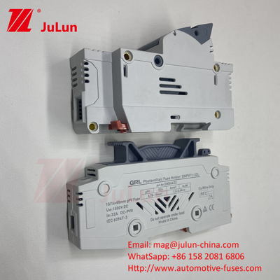 퓨즈 홀더 30A 63A 500V 10x38 RT18-32 실린더 퓨즈 홀더 10A 1000DC 태양광 PV 보호용 퓨즈