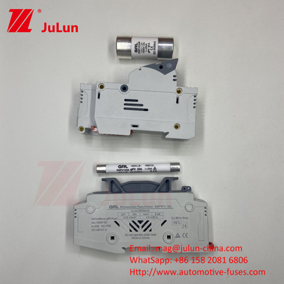1000VDC 태양광 PV Din 철도 퓨즈 풍선 퓨즈 10x38mm RT18-32 퓨즈 링크 AC