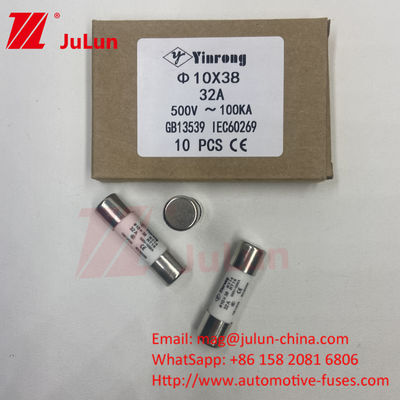 7A 10*38mm AC380V AC500V AC690V AC800V 태양광 PV 퓨즈