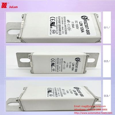 DC1000V 중형 퓨징 전기 차량 피지 25KA 파기 용량