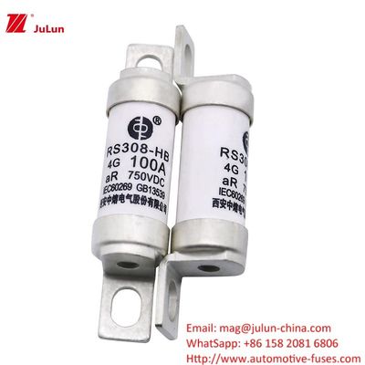 DC750V 32A 63A 100A 전기 전력 시스템용 EV 퓨즈