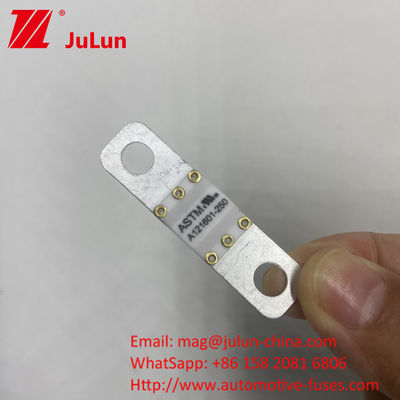 A121601-250A A121601-200A 높은 전류 EV 에너지 저장 배터리용 ASTM 구리 자동차 블레이드 퓨즈