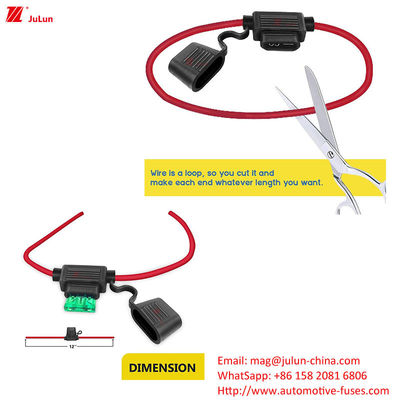 ANS / MIDI 소형 수동 리셋 자동차 피지 홀더 40Amp 안전 전기 차량