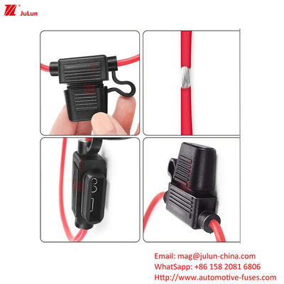 투명한 커버와 함께 난쟁이 물 저항 60Amp 자동차 피지 홀더