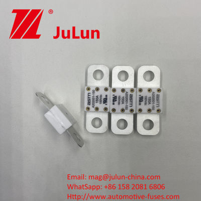 세라믹 자동차 퓨즈 ASTM A202001-200A 150VDC EV 견인 시스템에 대한 은 재료 20KA 틈이 용량 16-20KA 400A 500A