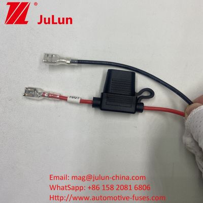 퓨즈 홀더 8AWG 인라인 블레이드 30A 케이블 리드 와이어 퓨즈 홀더 8AWG 인라인 블레이드 케이블 리드 와이어 정품 50Amp 플러그 스타일 전원 연결기 8mm 링 터미널 정품 50Amp 플러그 스타일