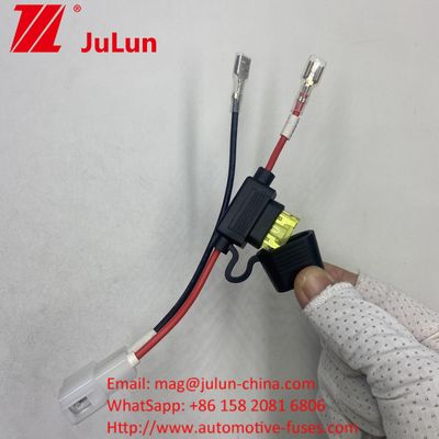 퓨즈 배터리 커넥터 확장 케이블 와이어 허니스 커넥터 홀더와 빨간색 2 핀 커넥터 트럭 전기 ATV 에바이크