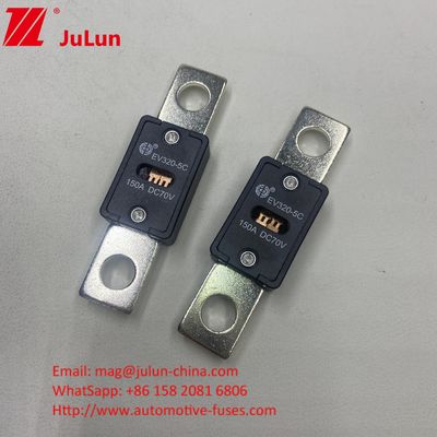 150A 70VDC EV320-5X 세라믹 자동차 안전기 쿼츠 모래 전기 특성 1.0in 4 시간 3.0in 10s 최대