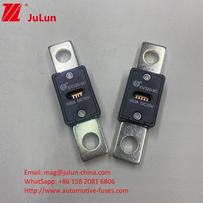 EV320-5C 300A 70VDC 자동차 블레이드 퓨즈 51mm 구멍 거리와 볼트 M8 설치 모드