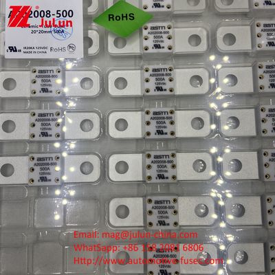 EV 자동차 ASTM A202008 200A 125VDC 블레이드 퓨즈 등급 전류 100A-500A