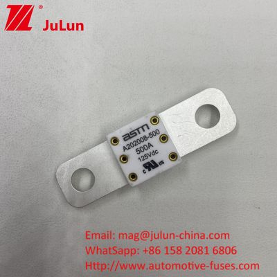 높은 분쇄 용량 350A 125Vdc EV 피우스 작은 크기 높은 전류 등급 단회로 보호