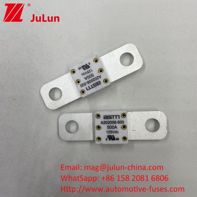 300A 125VDC 세라믹 퓨즈 125Vdc 이하의 높은 파열 용량