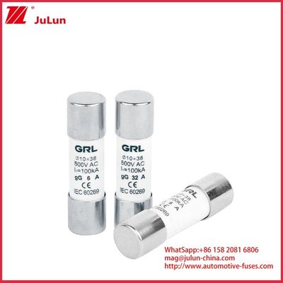 15A 1000VDC 퓨즈 링크 태양 GPV DC 퓨즈 10 * 38mm 32A 등급