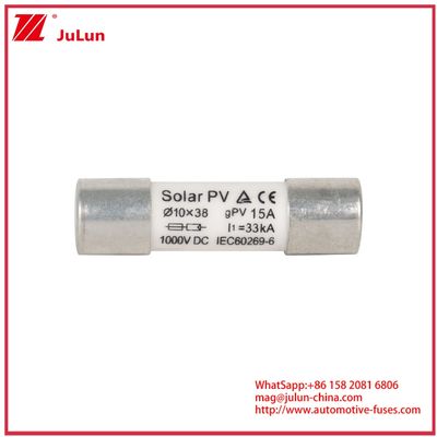 15A 1000VDC GPV 퓨즈 10*38 태양광 발전 시스템 IEC60269-6