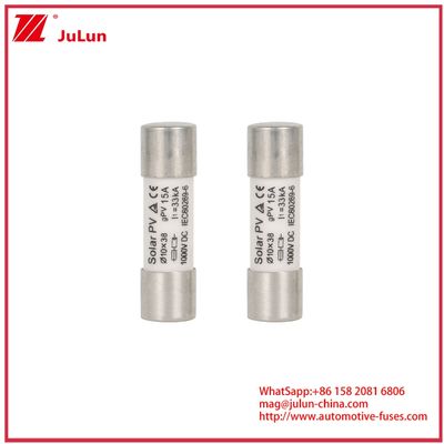 15A 1000VDC GPV 퓨즈 10*38 태양광 발전 시스템 IEC60269-6