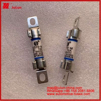 EV 에너지 10*38mm 튜블 퓨즈 EV315-M 3E 15A 500VDC 전기 차량용 볼트 설치 JASO D622 표준을 충족합니다