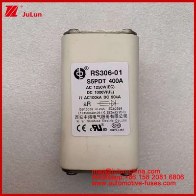 400A AC1250V IEC 100KA DC1000V UL AR 세라믹 평면 자동차 피질 전기 자동차 및 자동차용 회로 보호