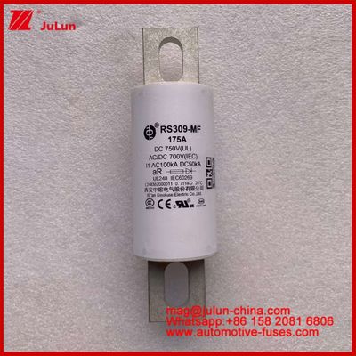 RS309-MF 175A 750VDC UL 튜블러 세라믹 퓨즈 AR 750VDC/700AC IEC 20KA GB 5-800A 전기 차량 및 전력 시스템