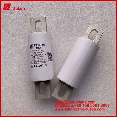 RS309-MF 175A 750VDC UL 튜블러 세라믹 퓨즈 AR 750VDC/700AC IEC 20KA GB 5-800A 전기 차량 및 전력 시스템