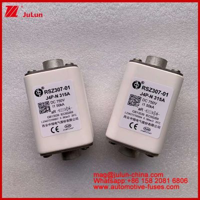 RSZ307-01 제곱 세라믹 J4P-N 315A 750VDC 50KA 충전기 전선 자동차 장치 장비 볼트 연결 유형