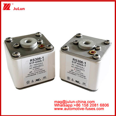 RS306-1 S1P-630A-T AC700 ((UL) Ar AC690V ((IEC) 200KV 평면 카레믹 피우스 EV 또는 HEV 전기 차량 견인