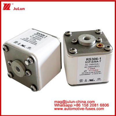 RS306-1 S1P-630A-T AC700 ((UL) Ar AC690V ((IEC) 200KV 평면 카레믹 피우스 EV 또는 HEV 전기 차량 견인