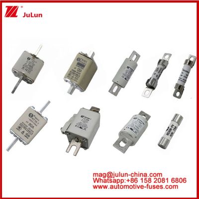 RS309-MD-125A 세라믹 오토 퓨즈 500VAC200KA 500VDC 50KA AR DC 성능 튜블러 자동차 볼트 연결 구조
