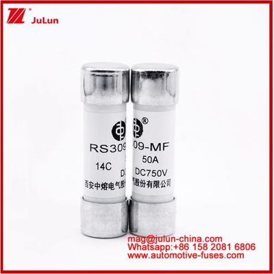 자동차 볼트 스터드 마운트 카레믹 원형 튜브 퓨즈 RS309-MF 50A DC750V DC EV / HEV
