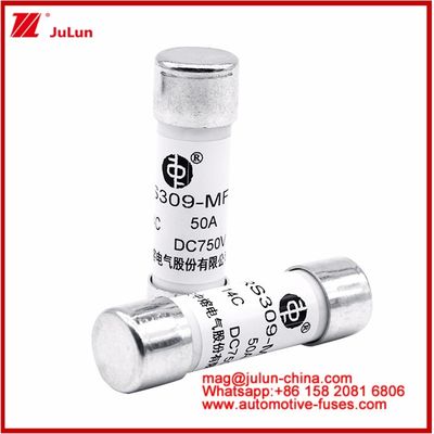 자동차 볼트 스터드 마운트 카레믹 원형 튜브 퓨즈 RS309-MF 50A DC750V DC EV / HEV