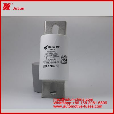RS309-MF 350A 자동차 볼트 스터드 마운트 세라믹 튜블 퓨즈 DC700AV DC EV / HEV 보호에 특별히 설계되었습니다.