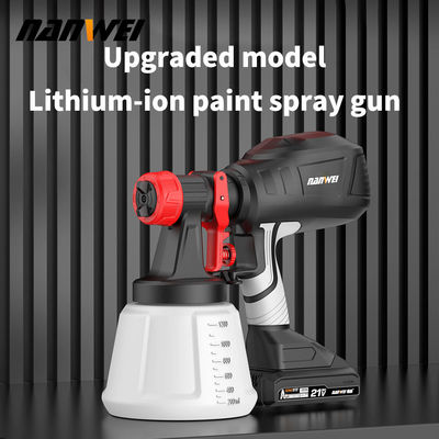 인기 높은 스프레이 공기 스프레이 700ml 압력 페인트 총 무선 휴대용 전기 1.5mm 1.0mm 다이 등급 배터리 전원 리노베이션 재건 하우스 정원