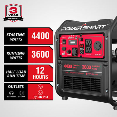 전기 공기 없는 스프레이어 LED 라이트 홈 인버터B 휴대용 Usa Powersmart 캠핑용 4400w 가스 발전기