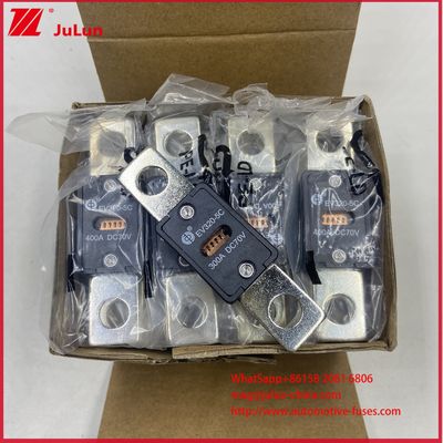 100A DC70V 최첨단 전기차 퓨즈 EV320-5C 5X 150A 300A DC70V 급속 충전, 세라믹 바디 소재 및 6KA 최대 차단 전류
